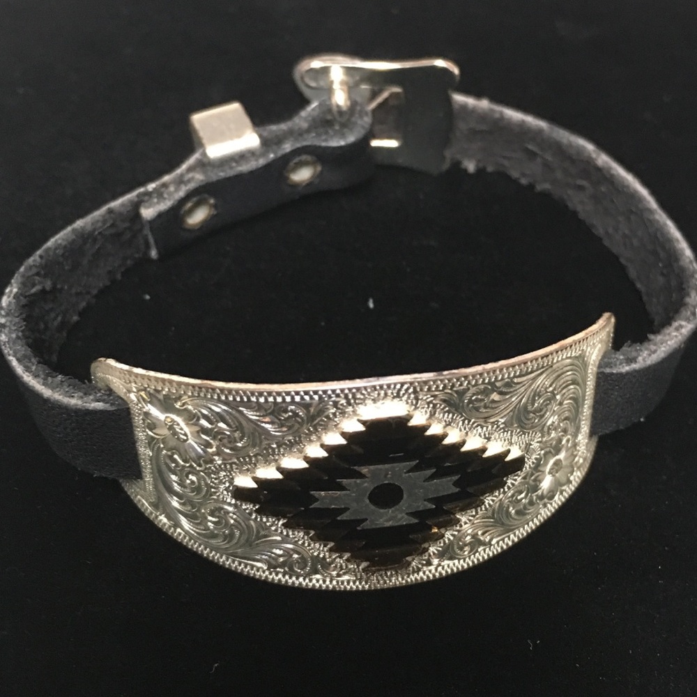 Montana Silver and Leather Western Bracelet